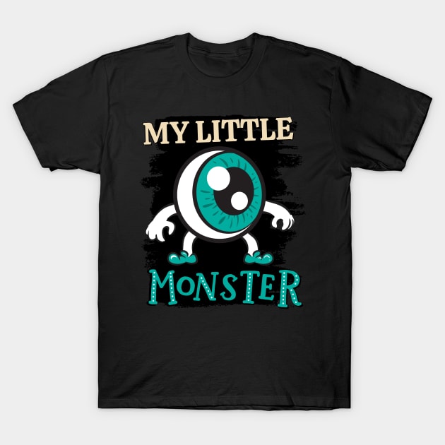 My Little Eye Monster Funny cute Scary ghost Halloween cute scary little ghost T-Shirt by BoogieCreates